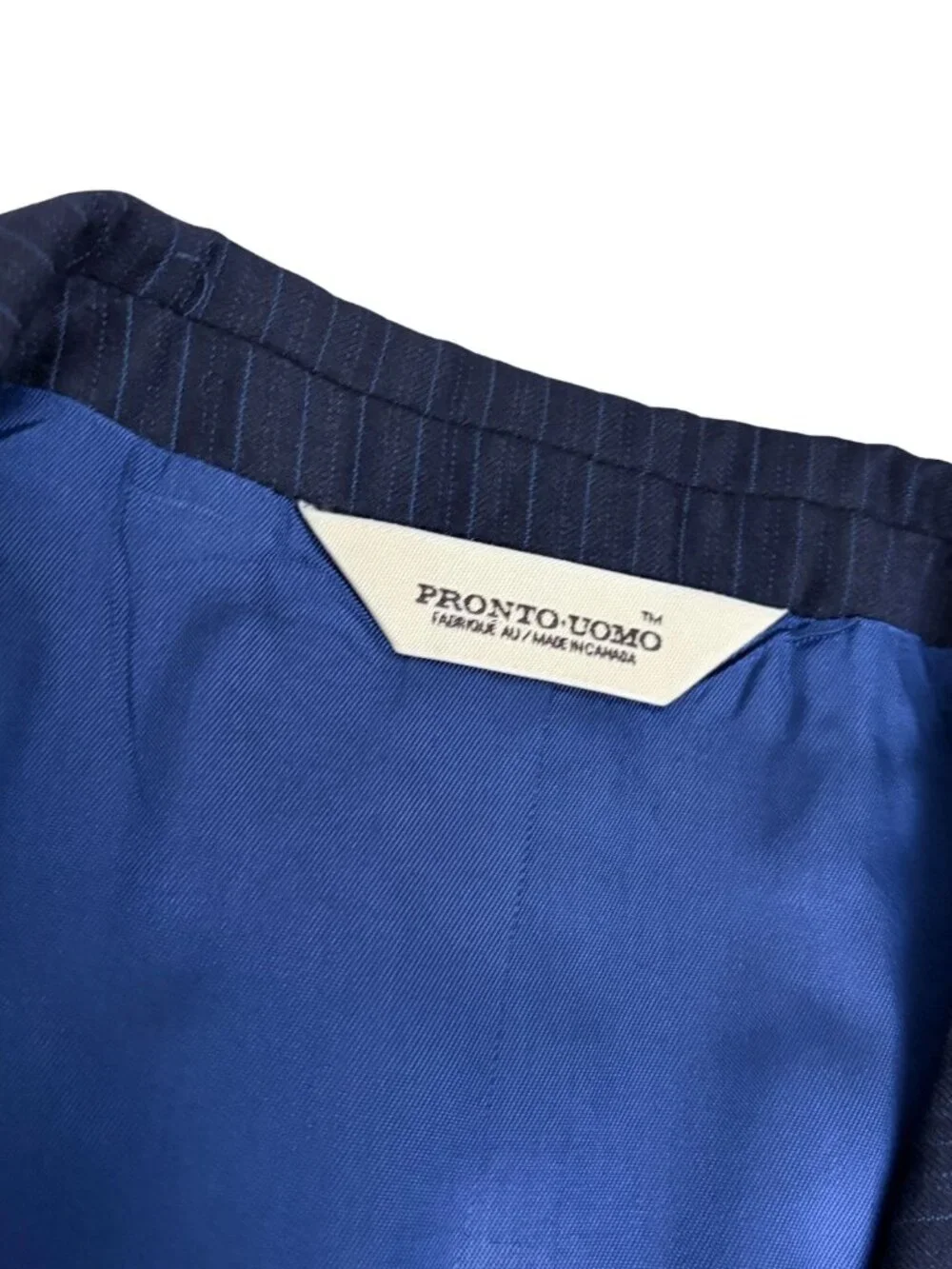 PRONTO UOMO SUIT Worsted WOOL Luxury Business Casual Coat Jacket Pants Mens 48S